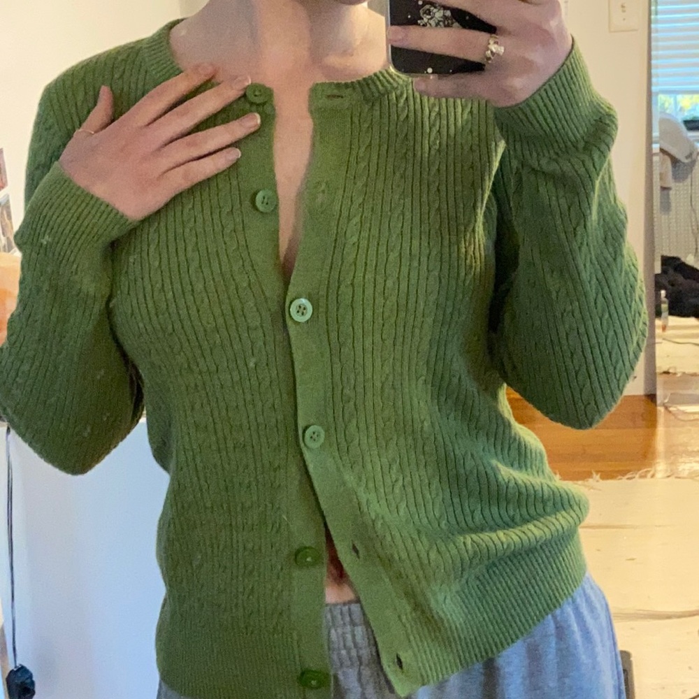 Green Cardigan